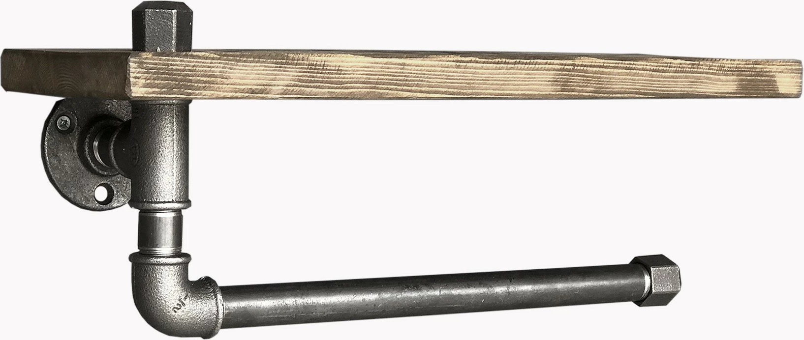 Raft muri me tub, ngjyrë e zezë dhe arre, Hanah Home, Boruraf035