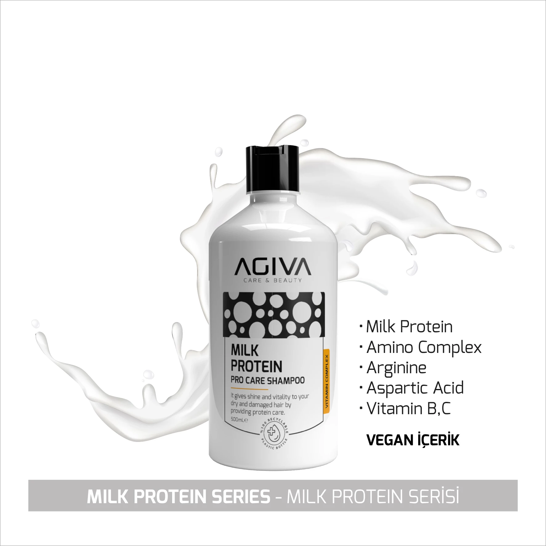 Shampon Agiva Milk Protein Amino Complex Pro Care 