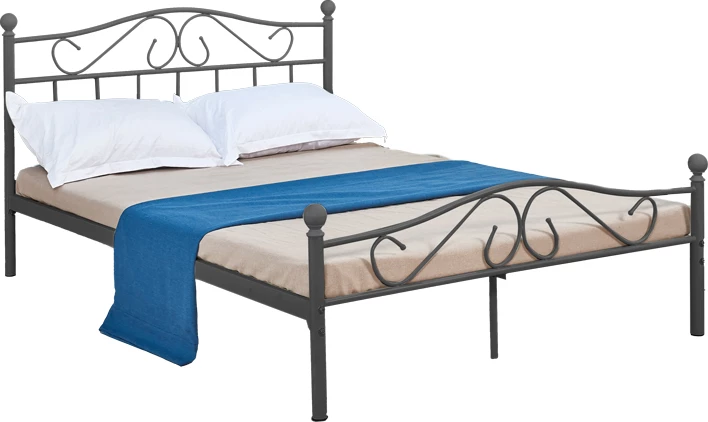 Krevat Yorick metalik i zi 140x190x99cm