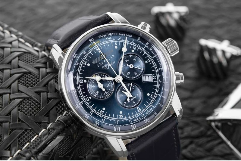 Orë dore për meshkuj Zeppelin, e zezë