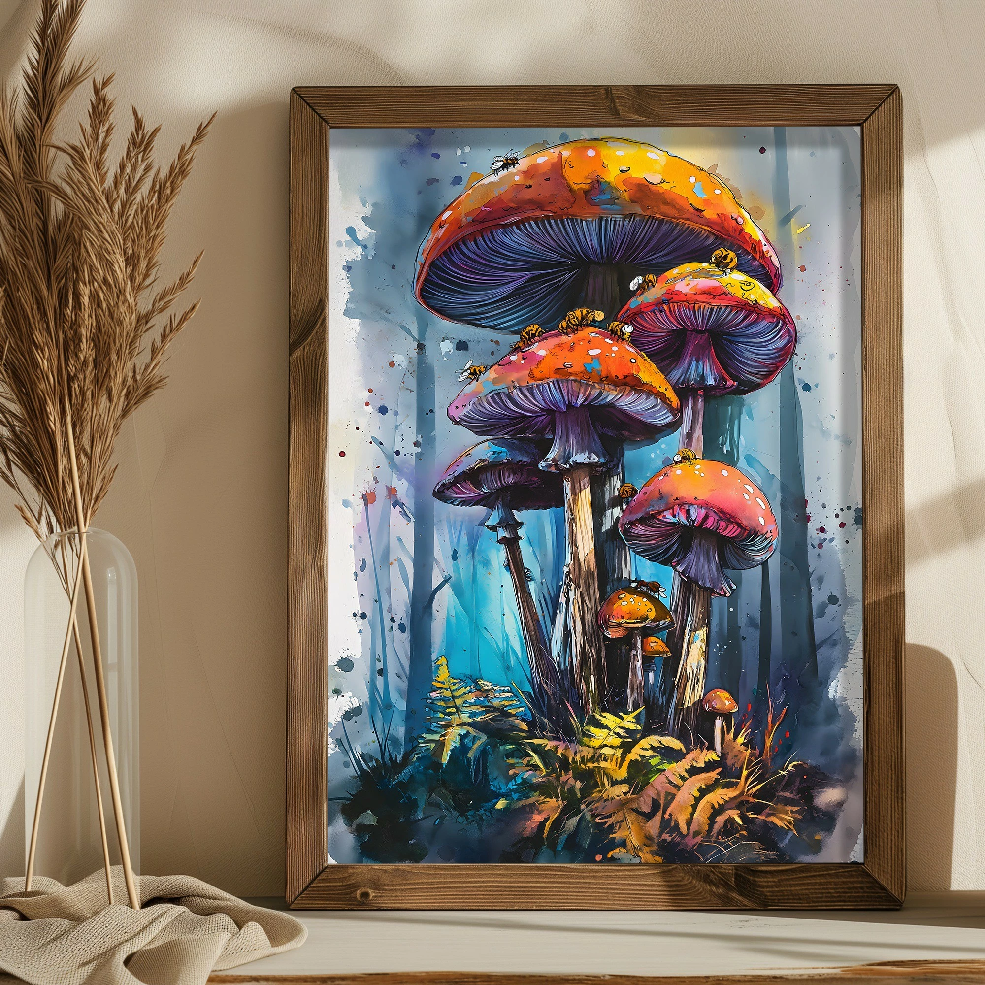 Pikturë dekorative me kornizë MDF, shumëngjyrëshe, Wallity AI185, 35x47x3.5cm