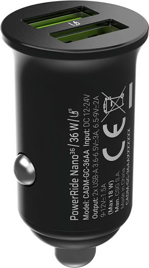 Karikues veture Green Cell GC PowerRide Nano36, 36W, 2x USB-A, Ultra Charge, i zi