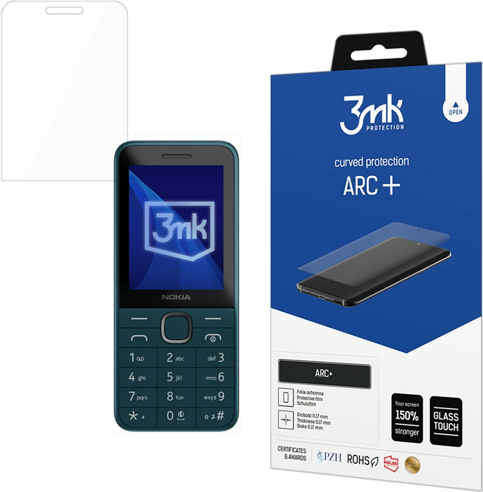 Film mbrojtës 3mk ARC+ për Nokia 225 4G