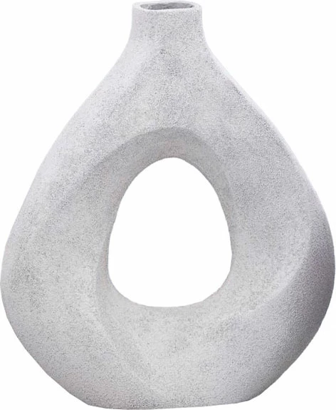 Vazo MED, alumin i bardhë, 30x9x33cm