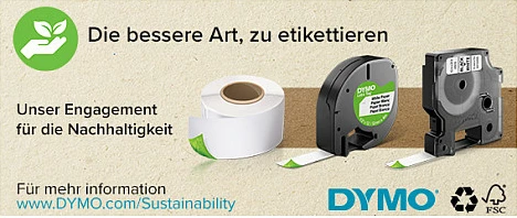 Shirit etiketash DYMO D1 Standard 19mm x 7m, zi në të bardhë