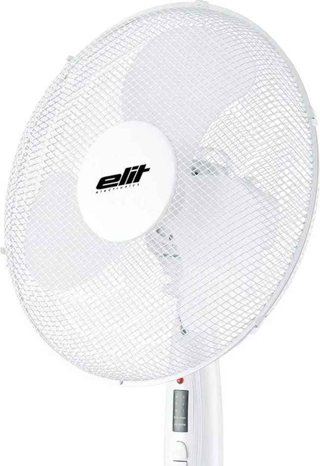 Ventilator në këmbë Elit FR-16W 16" 45W telekomandë 3 shpejtësi luhatje lartësi 1.3m i bardhë 6