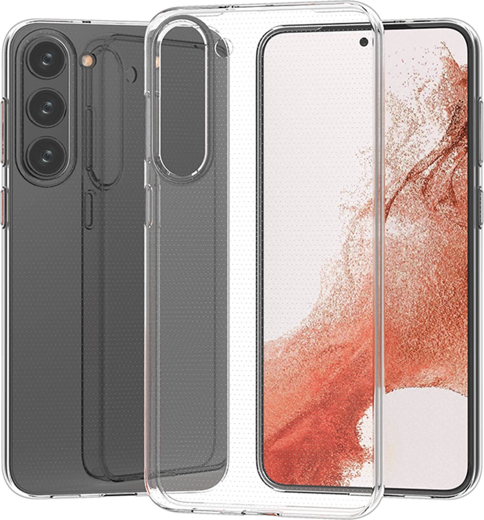 Mbështjellës Hurtel Ultra Clear 0.5mm për Samsung Galaxy S23, Transparent