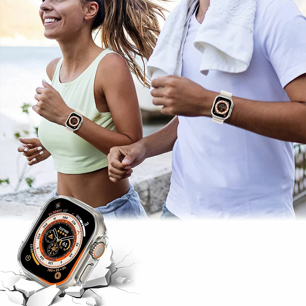 Mbështjellës Tech-Protect Defense360 për Apple Watch Ultra 1/2 (49mm), Transparent