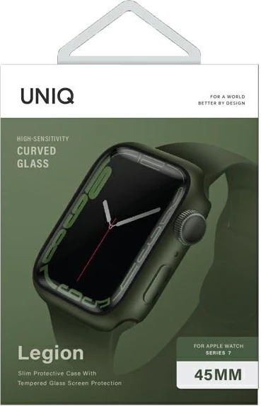 Mbështjellës UNIQ Legion për Apple Watch Series 7/8/9/SE2 45mm, i gjelbër