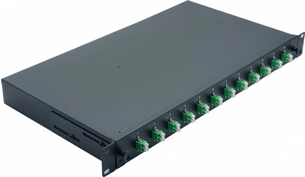 Panel patch fiber optik Helos 375553, 1U 19", 12x LC/APC, i zi