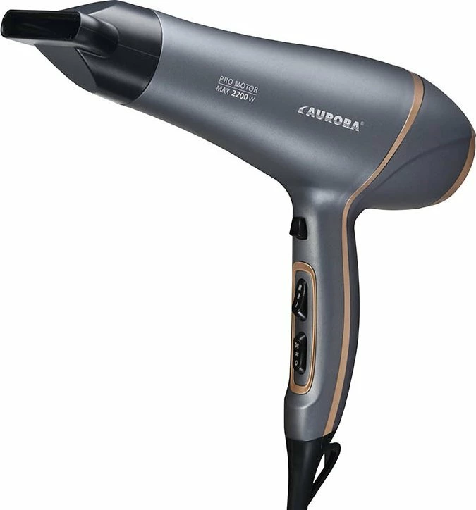 Tharëse flokësh Aurora AU3031 2200W me cold shot, difuzor dhe koncentrator, gri