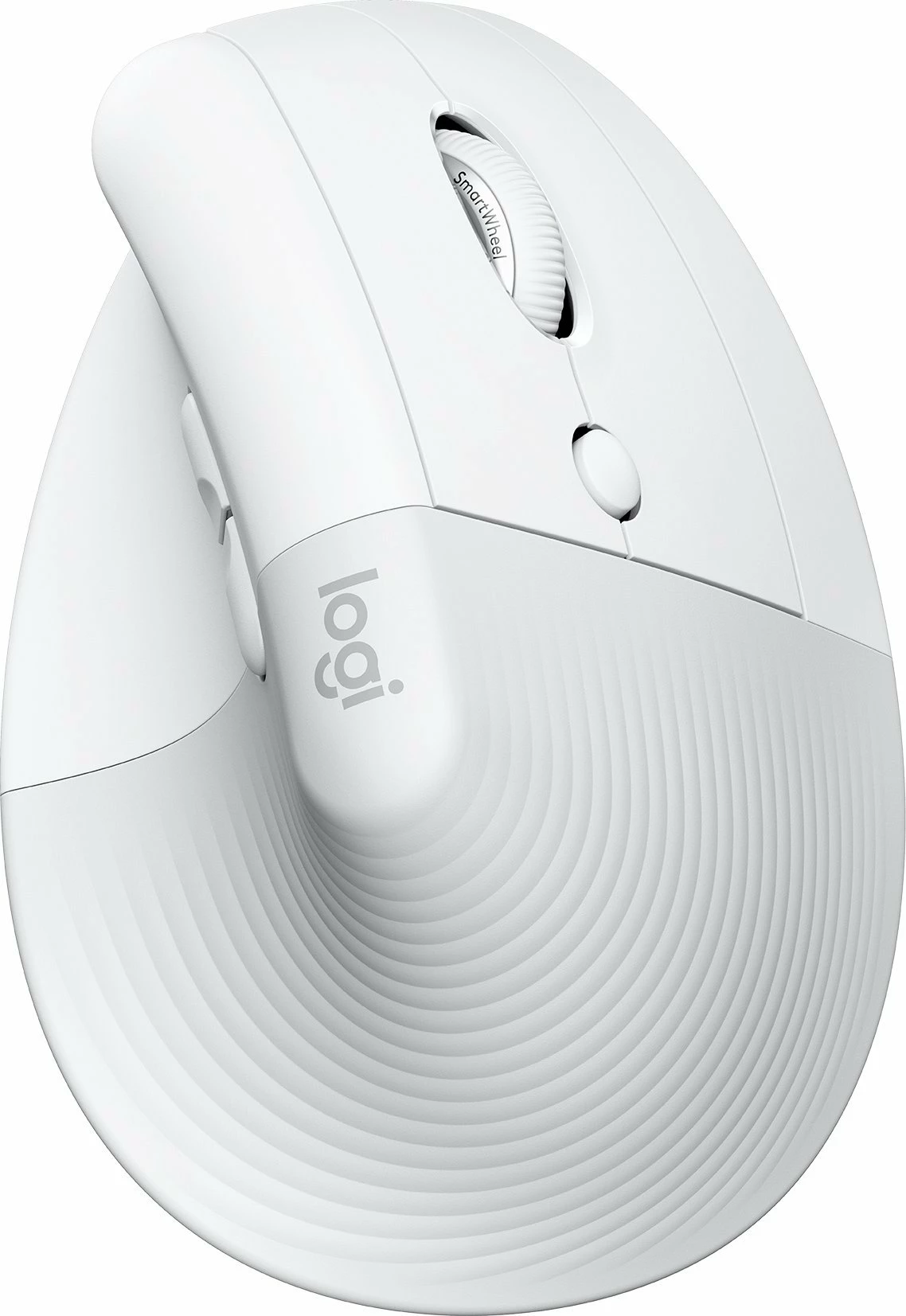 Maus vertikal wireless Logitech Lift 910-006475, 4000 DPI, Bluetooth/USB, 6 butona, për dorë të djathtë, i bardhë