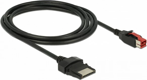 Kabllo PoweredUSB DeLOCK 85478, 2 m, 24V në 8-pin, e zezë