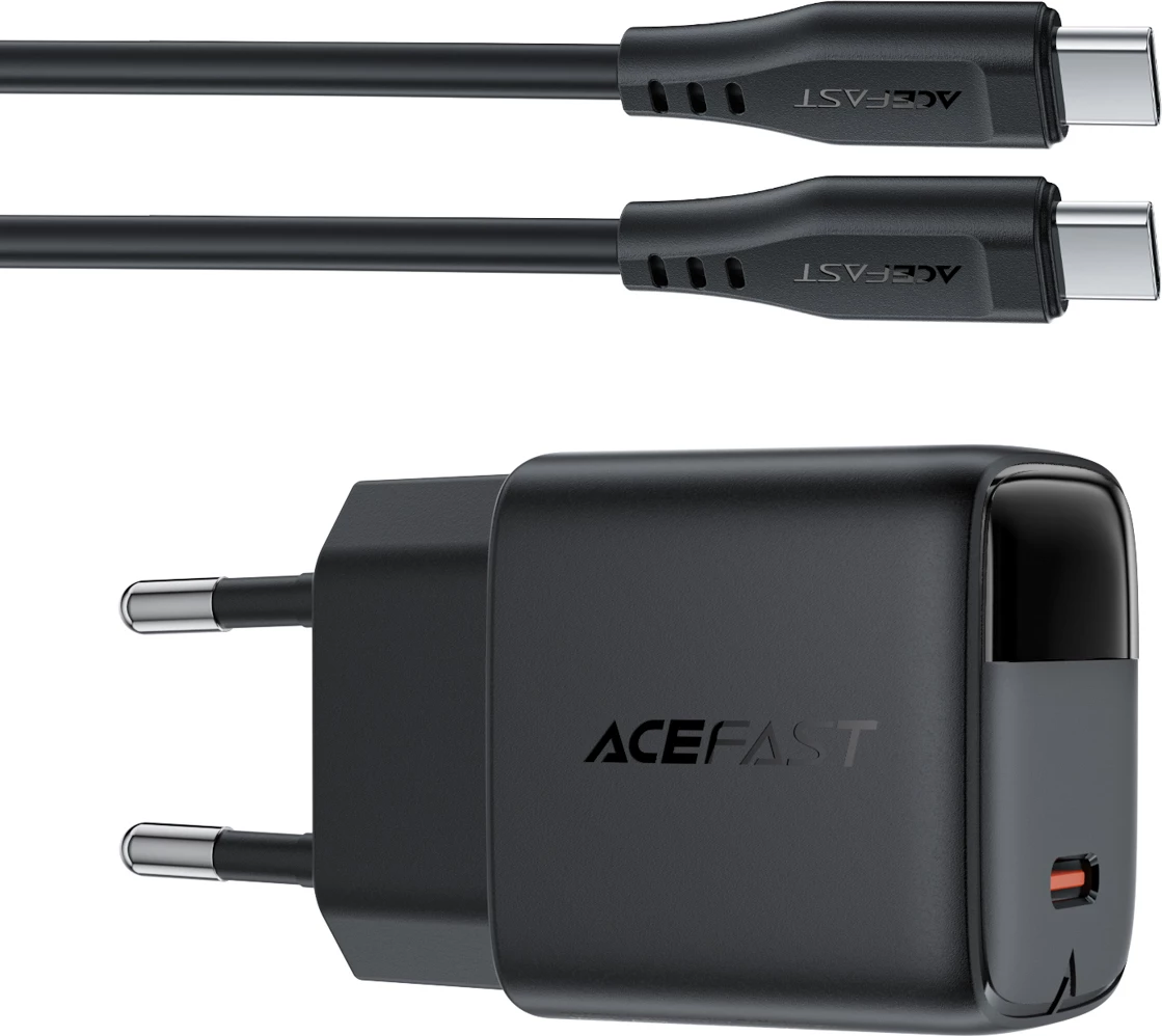 Karikues muri Acefast A113 GaN PD 20W USB-C me display, me kabllo USB-C, i zi