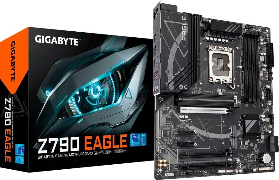 Pllakë amë GIGABYTE Z790 EAGLE, LGA1700, DDR5 (4 slota), ATX