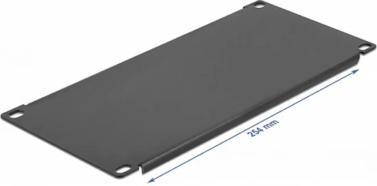 Panel i verbër DeLOCK për kabinet rrjeti 10", 3U, metal, i zi