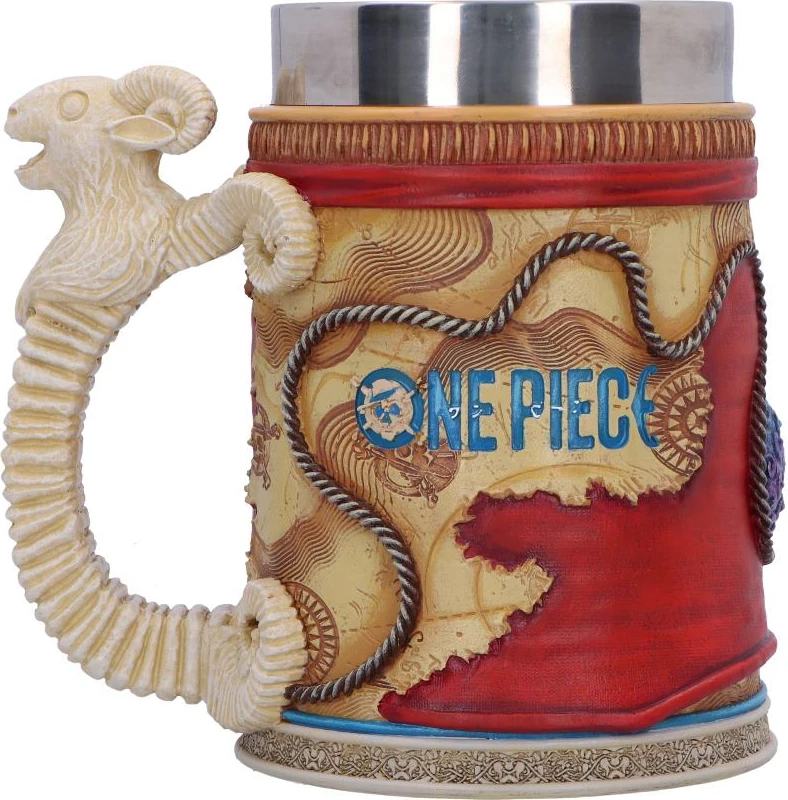 Mug NEMESIS NOW One Piece Luffy, resin me insert inox, në kuti, e kuqe