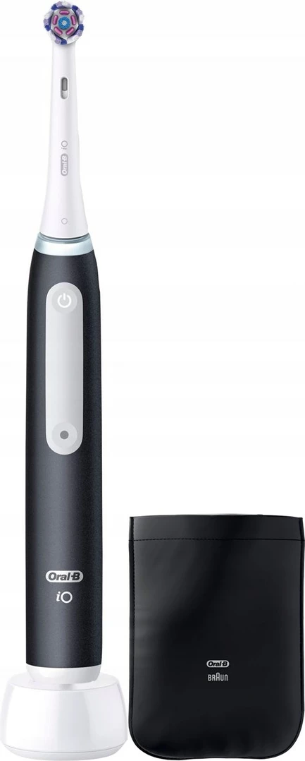 Furçë dhëmbësh elektrike Braun Oral-B iO, me mbështjellës, e bardhë/zezë