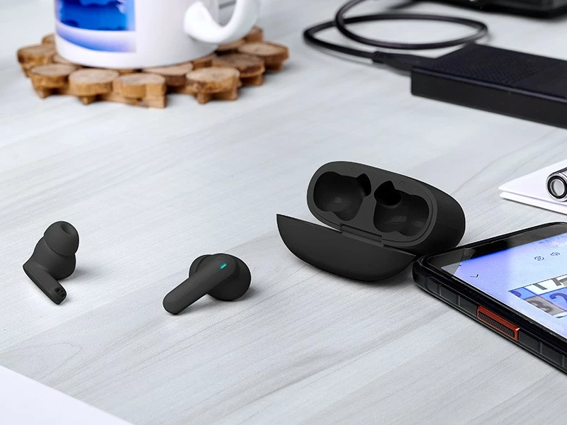 Kufje TWS me ANC, Tracer S1 (TRASLU47340), Bluetooth 5.3, bateri 6 orë, kasë 300 mAh, të zeza