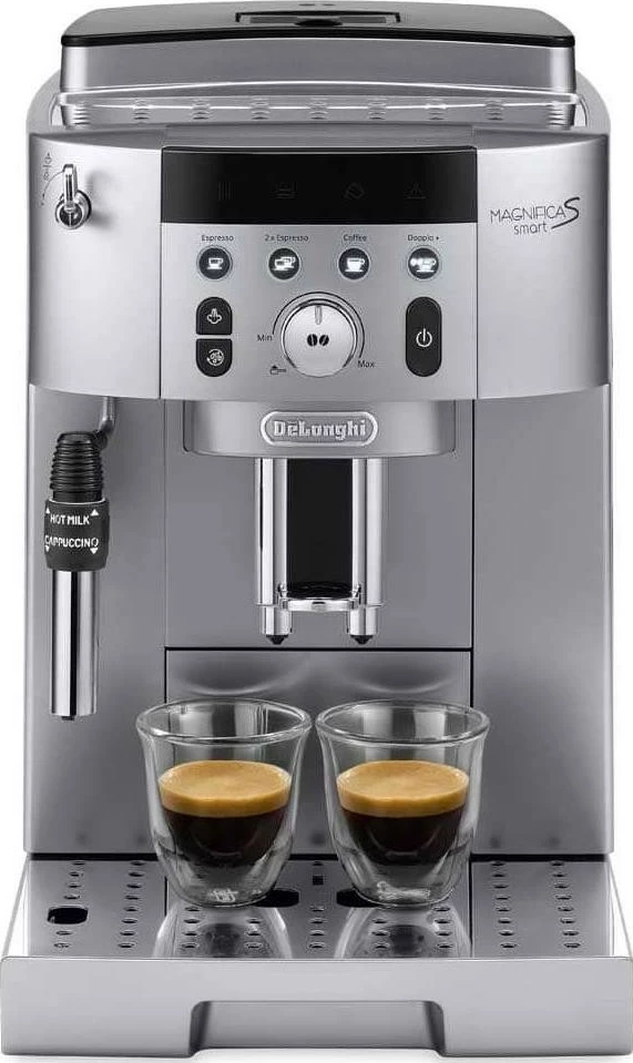Makinë kafeje automatike De'Longhi Magnifica S Smart ECAM 250.31.SB, 1450W, 15 bar, mulli çeliku, shkumëzues qumështi, argjendtë