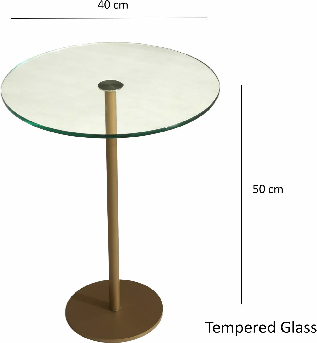 Tavolinë kafeje Hanah Home, Social, ngjyrë ari