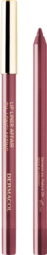 Laps për buzë Dermacol 8H Lip Liner Affair Creamy për femra, 5, 1 art