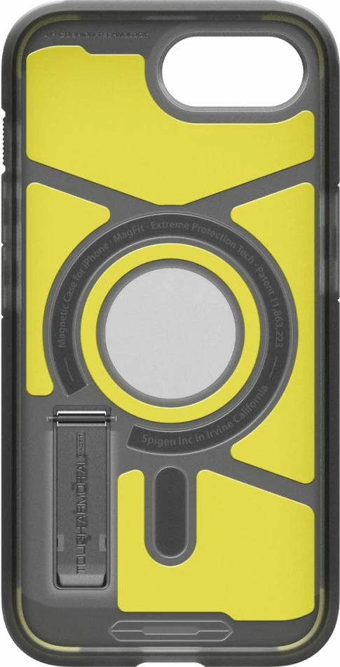 Mbështjellës Spigen Tough Armor MagSafe për iPhone 16e, Gri/Transparent