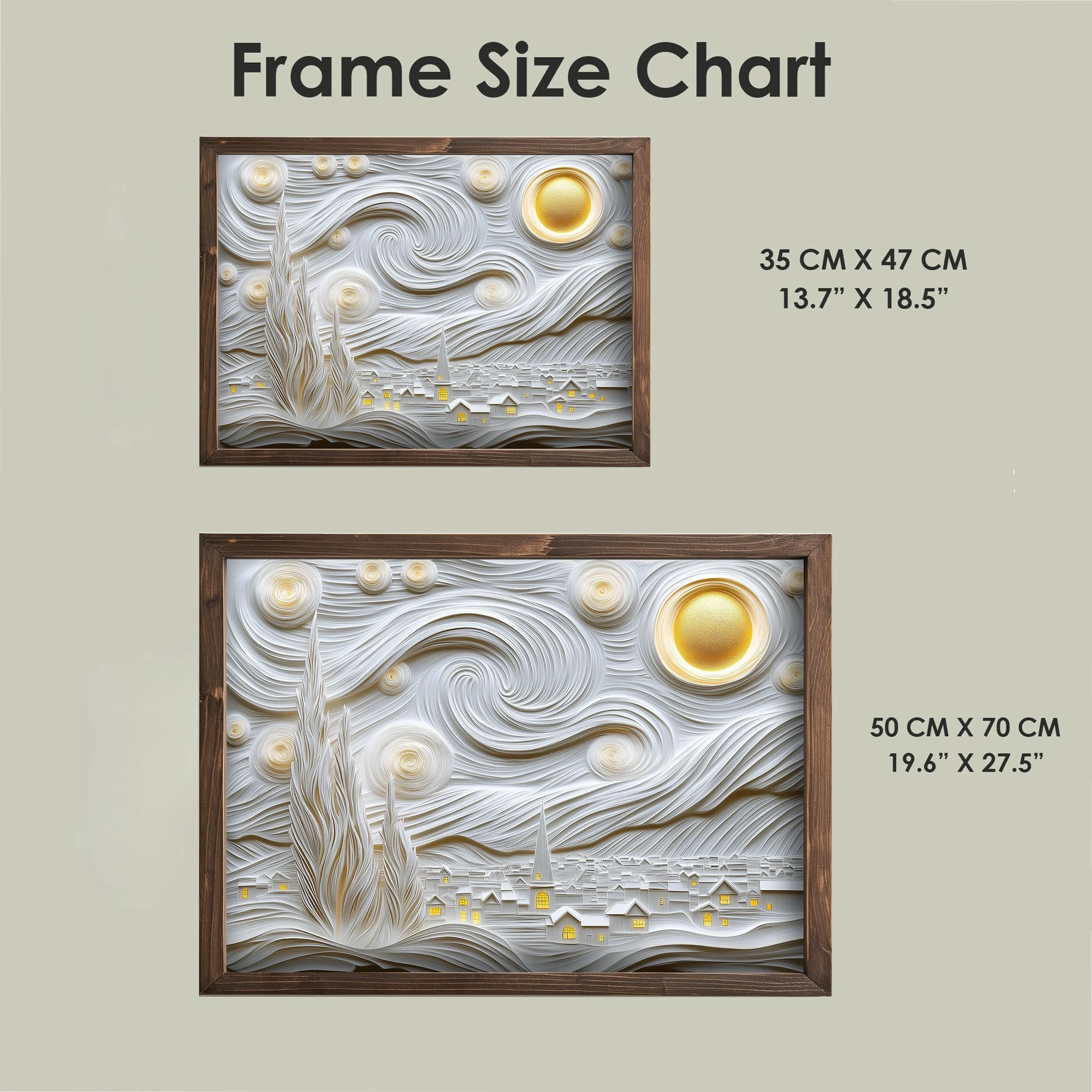 Pikturë dekorative me kornizë MDF, Wallity, TUN124-XL, shumëngjyrëshe, 50x70x3.5cm