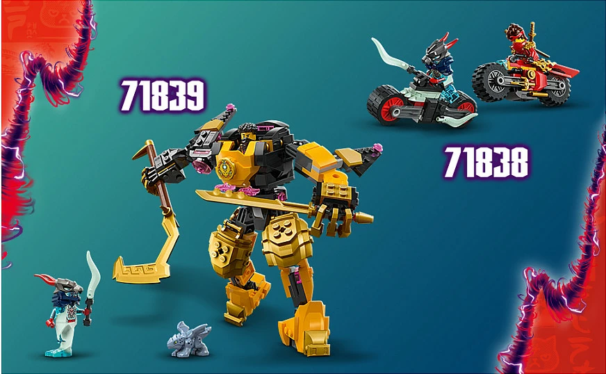 Set ndërtimi LEGO NINJAGO 71842 Rontu Master Dragon, 381 copë, 7+, shumëngjyrësh
