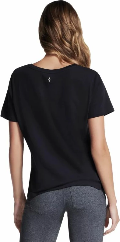 Maicë Skechers për femra, e zezë