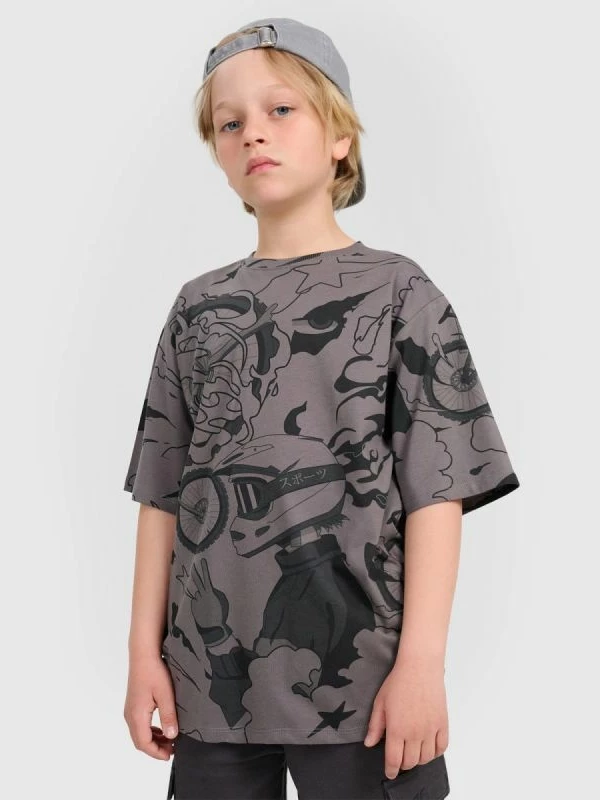 Maicë për djem 4f, oversize me print