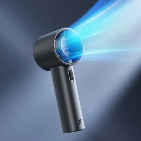 Ventilator dore Jisulife Pro1 S FA53PRO, 5000 mAh, USB-C, Gri e errët