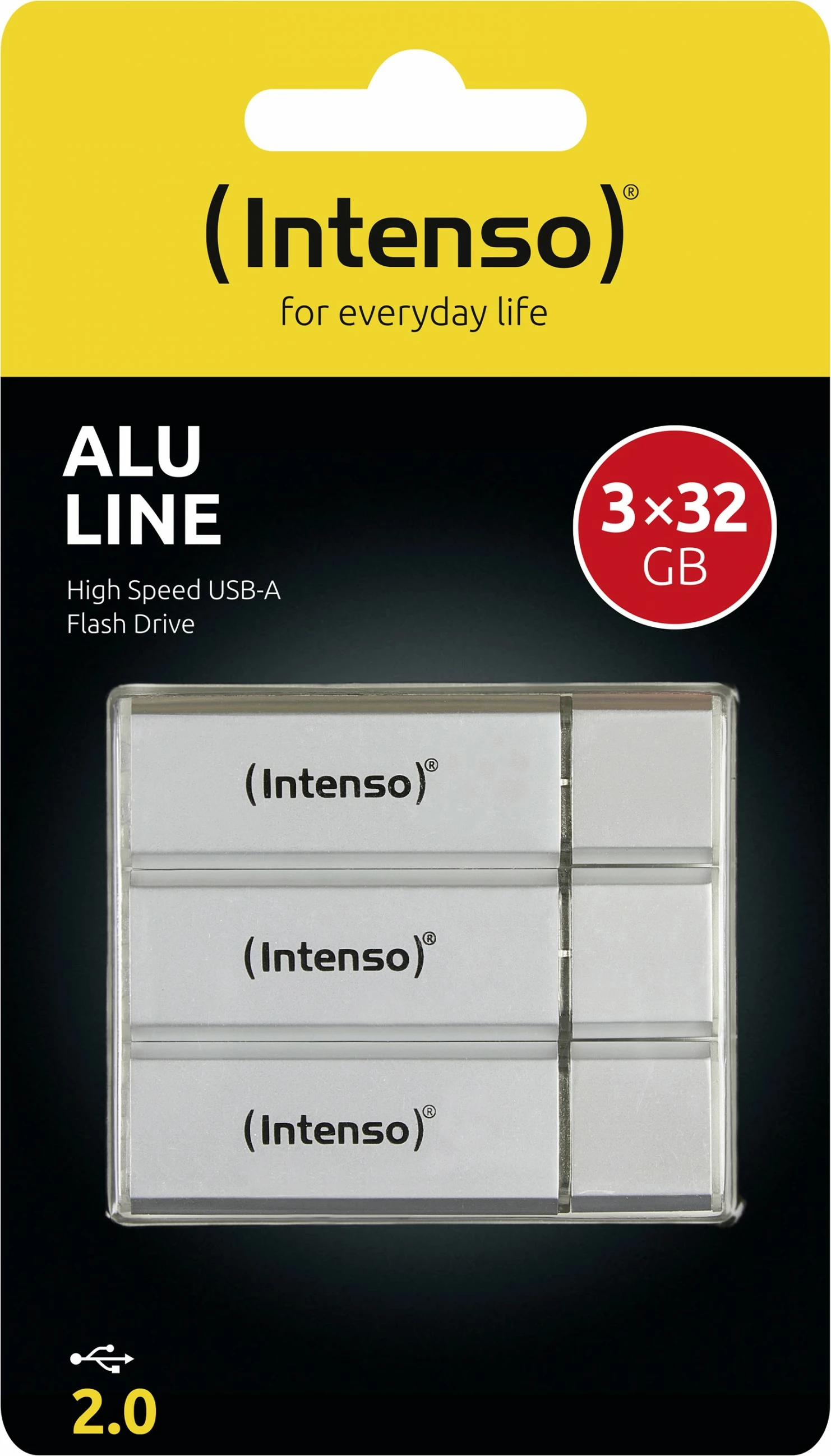 USB flash Intenso 32GB, USB 2.0, argjend