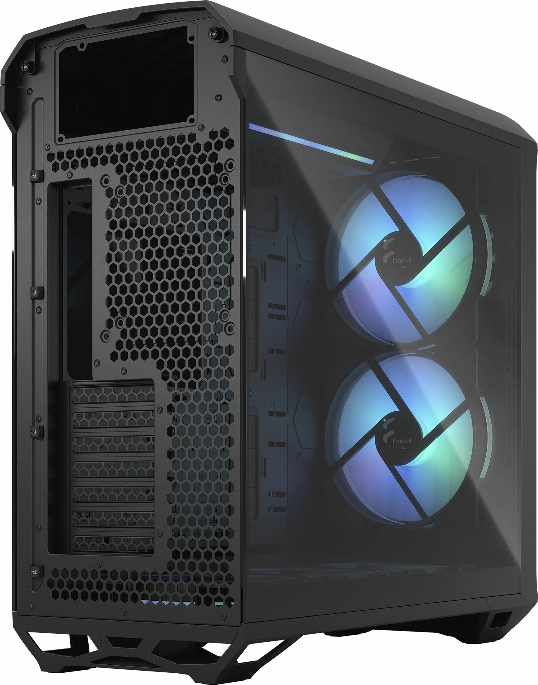 Kasë Fractal Design Torrent RGB TG Light Tint FD-C-TOR1A-04, Full Tower, e zezë