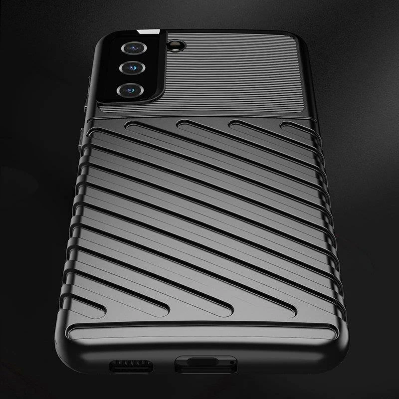Mbështjellës Hurtel Thunder Case për Samsung Galaxy S22+, i zi