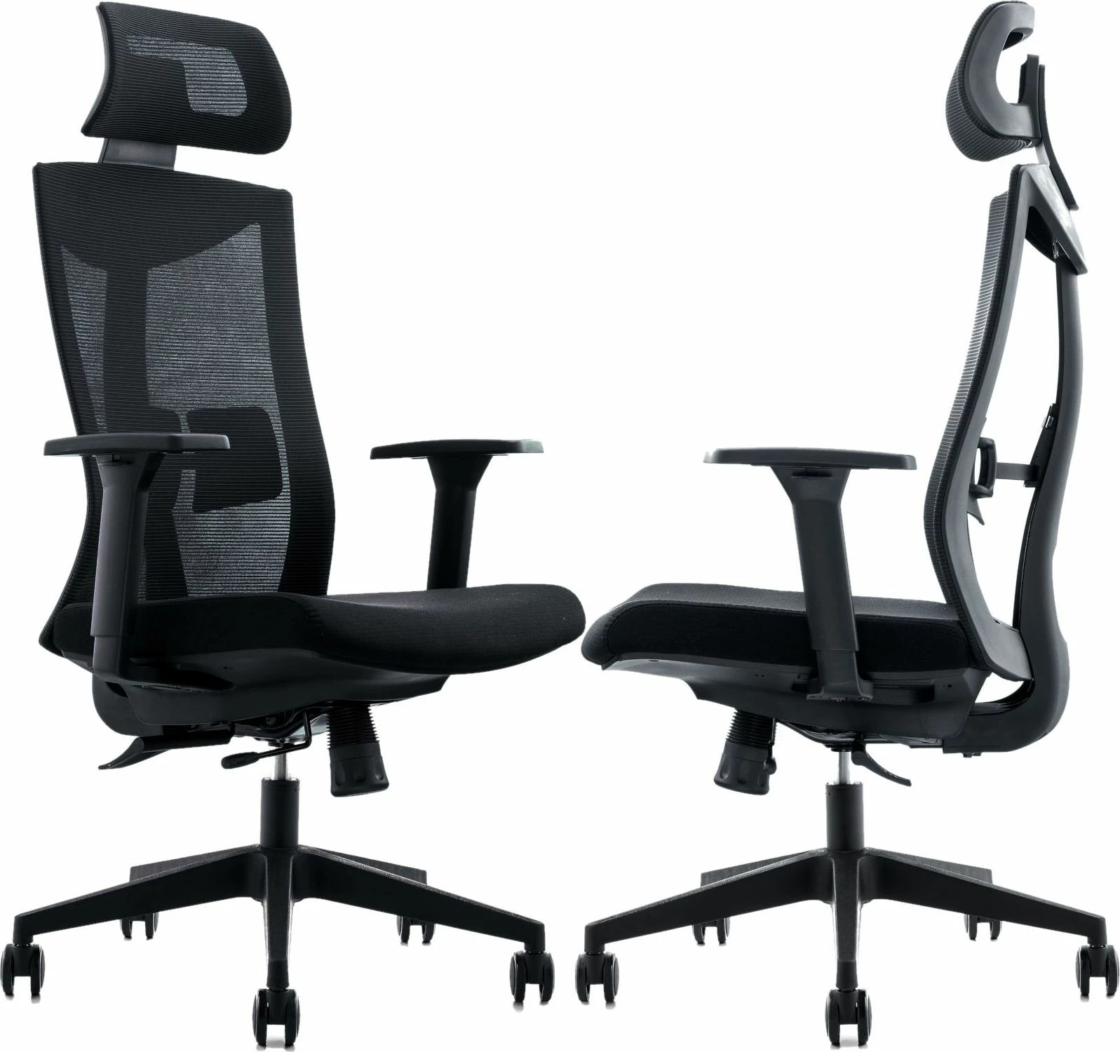 Karrige zyre Mozos Ergo-F, ergonomike me rrjetë, 120 kg, e zezë