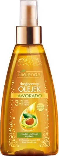 Vaj për trup, fytyrë dhe flokë Bielenda Avocado 3-in-1 Precious Oil për femra, 150ml