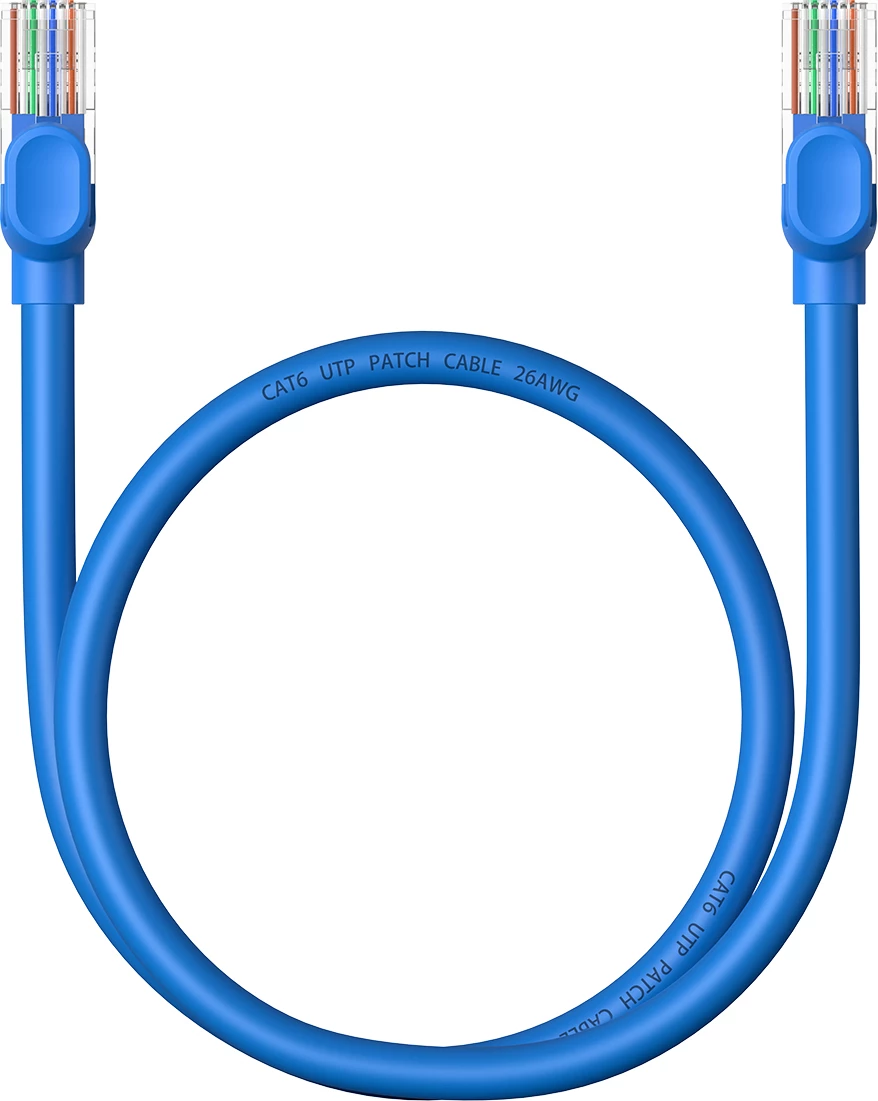 Kabllo rrjeti Baseus High Speed Cat 6, RJ-45, 0.5m, Blu