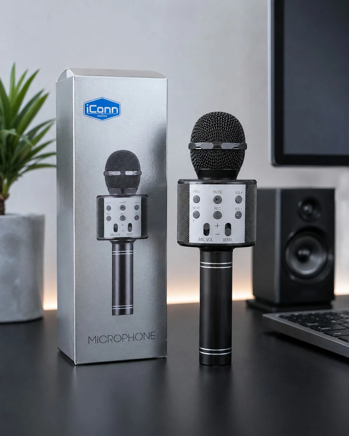 Mikrofon Wireless iConn për video, vlog dhe intervista
