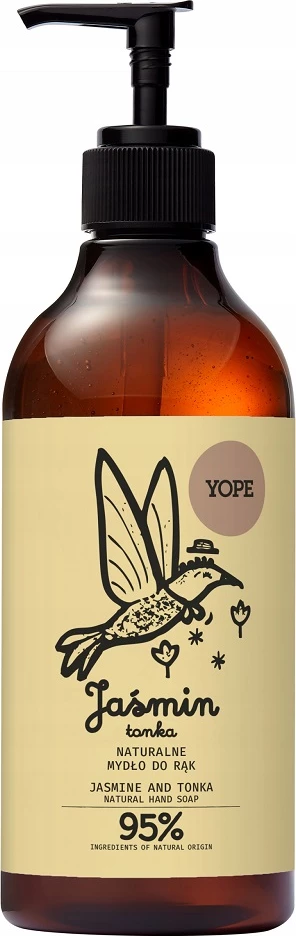 Sapun i lëngshëm për duar Yope Jasmine & Tonka për femra, 500ml