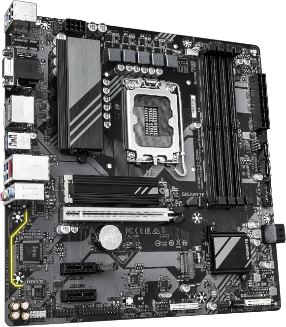 Pllakë amë GIGABYTE B760M DS3H GEN5, LGA1700, DDR5, mATX, PCIe 5.0, 2.5GbE LAN, e zezë/gri