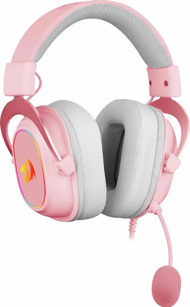 Kufje gaming Redragon H510 Zeus X RGB 7.1, USB, 50mm, me mikrofon, Pink