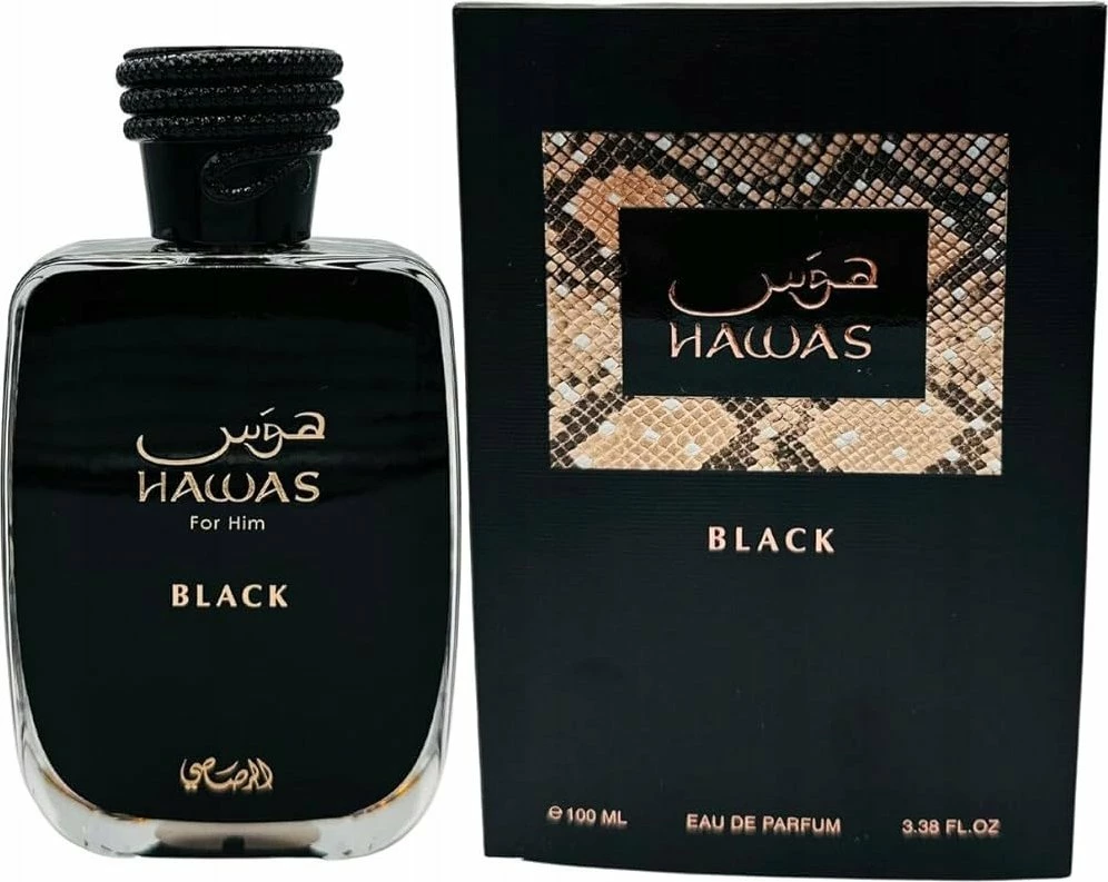 Eau de Parfum Rasasi Hawas Black 100 ml, i zi