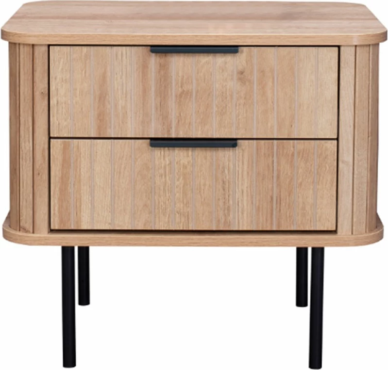 Komodinë anës krevati me rrota, ngjyrë sonoma, 54x39x49.5