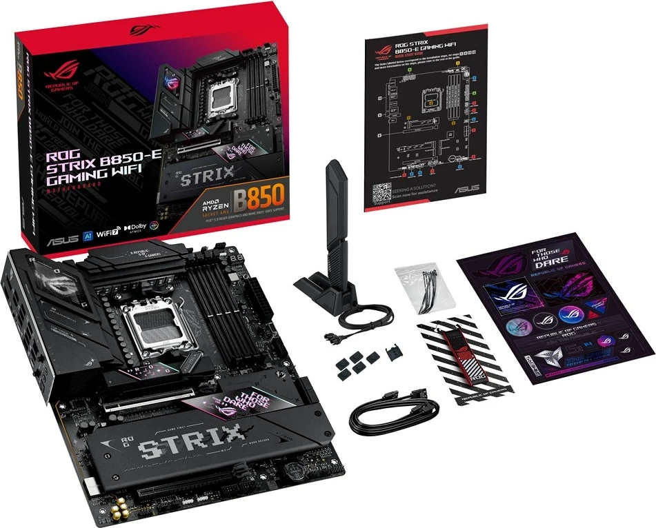 Pllakë amë ASUS ROG STRIX B850-E GAMING WIFI, Socket AM5, ATX, E zezë