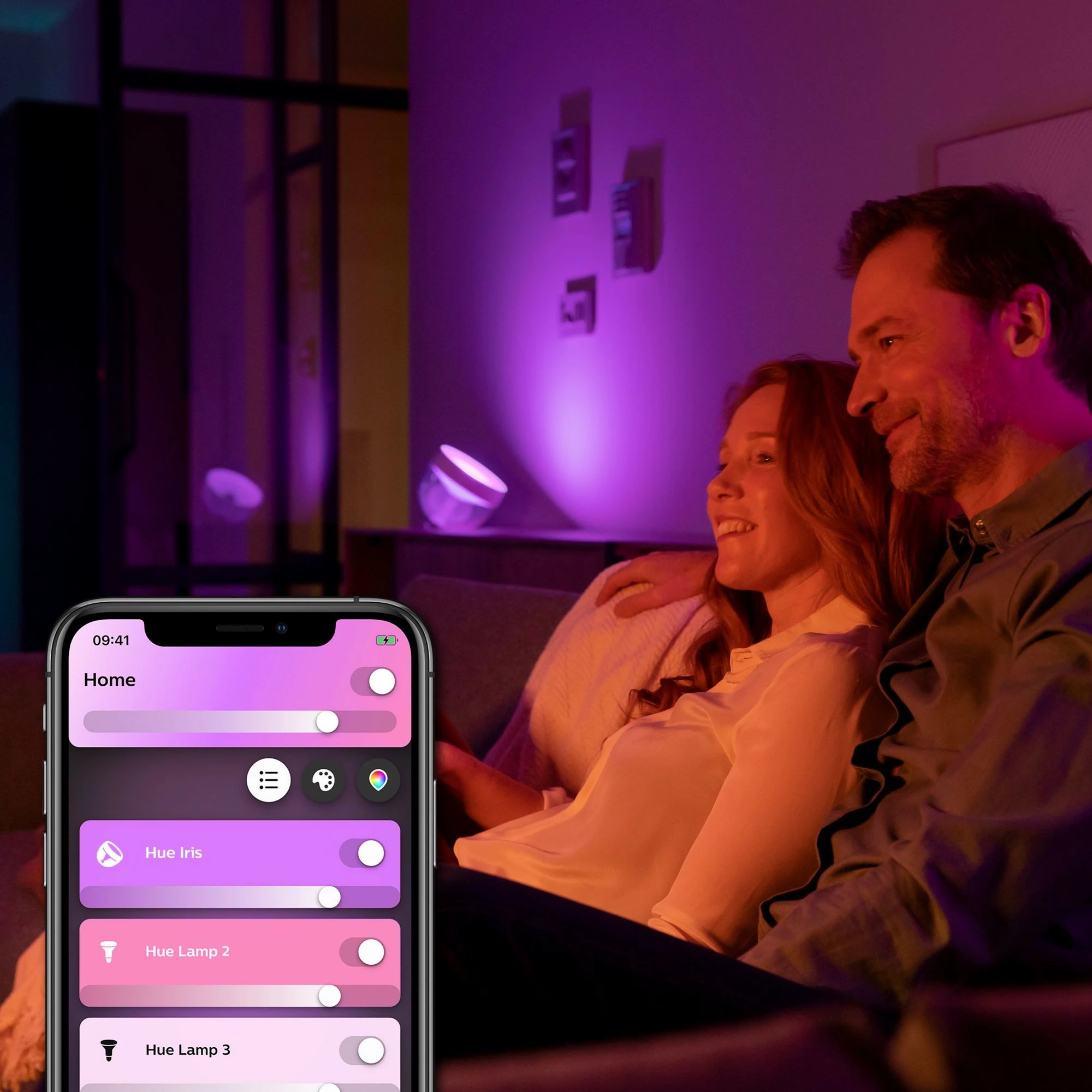 Llambë tavoline Philips Hue Iris, Smart, Bluetooth/Zigbee, LED, Ngjyrë e zezë