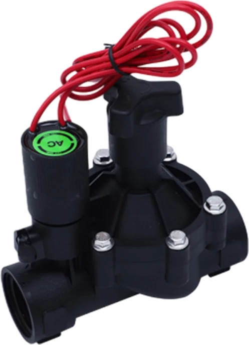 Valvul solenoide për ujitje RainPoint EVA100, 1 inç, AC 24V, e zezë
