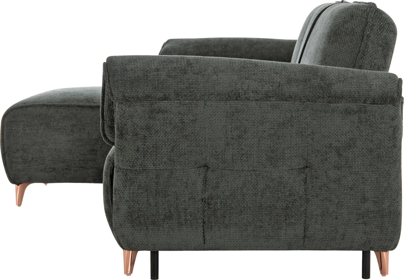 Kënd divan i kthyeshëm, shtrat MAILO, material jeshil, këmbë metalike, 300x145x80cm