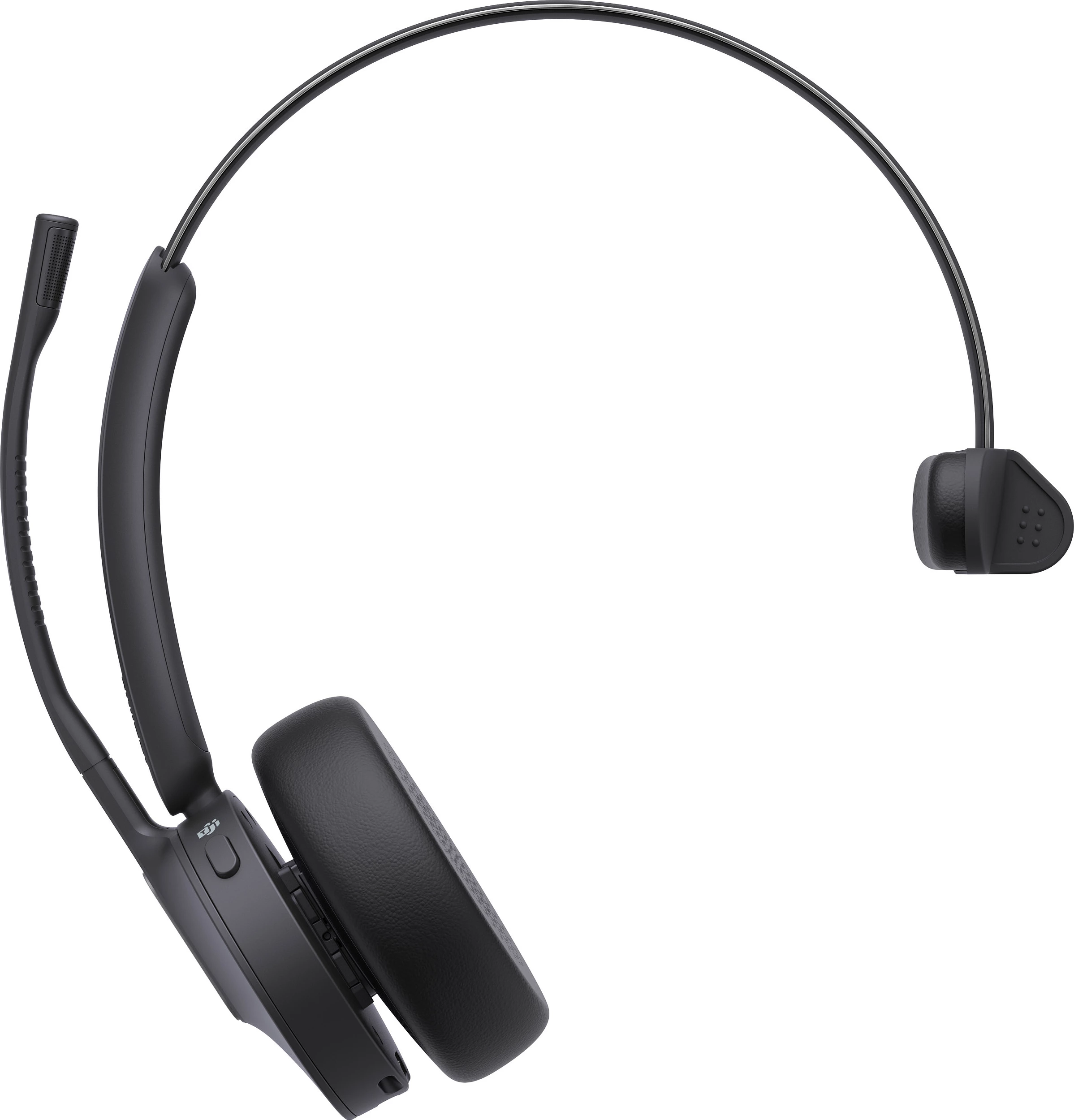 Kufje Yealink WH64 Mono Teams, wireless DECT/Bluetooth, USB-C, me bazë karikimi, të zeza