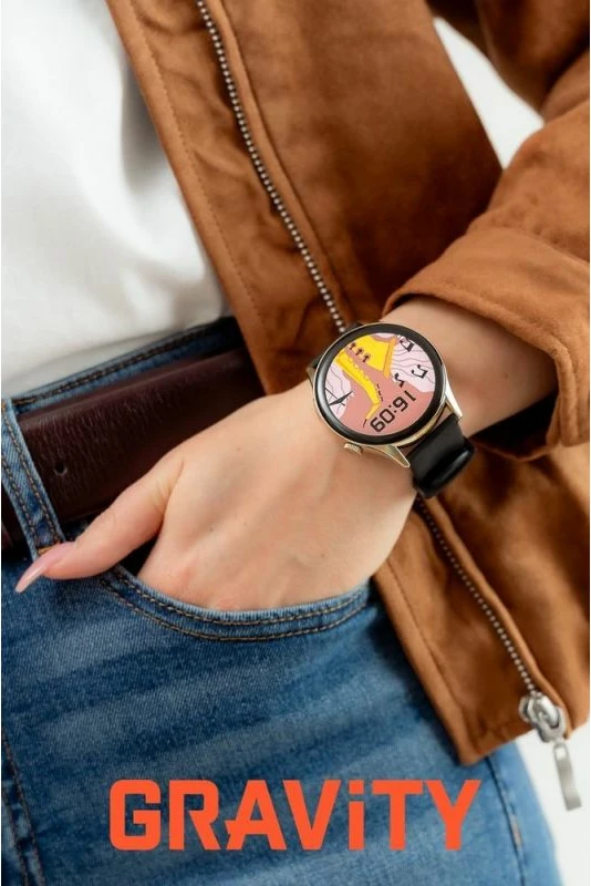 Smartwatch Gravity GT11-1, rrip i artë + byzylyk
